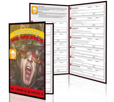 Opakowanie Karta wyzwań dla mojego imprezowicza w mieście