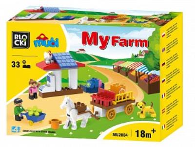 Opakowanie Klocki Blocki 33 el. MUBI MyFarm Toys 4 All MU2004