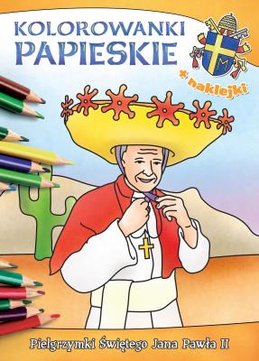 Kolorowanki papieskie. Pielgrzymki świętego Jana Pawła II. Autor: Korpyś Ireneusz, Wiśnicka Anna. SmakLiter.pl Okładka książki Kolorowanki papieskie. Pielgrzymki świętego Jana Pawła II