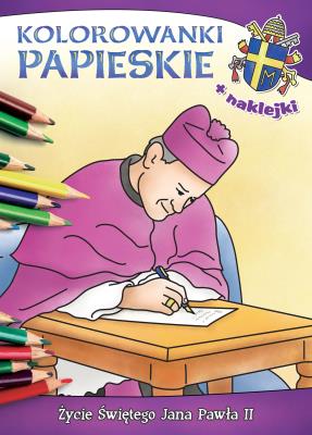 Kolorowanki papieskie. Życie świętego Jana Pawła II. Autor: Korpyś Ireneusz, Wiśnicka Anna. SmakLiter.pl Okładka książki Kolorowanki papieskie. Życie świętego Jana Pawła II