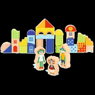 Opakowanie Kolorowe klocki z Rodziną Trelików Trefl 61348