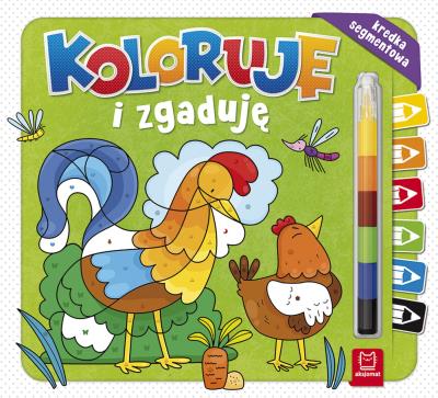 Okładka książki Koloruję i zgaduję Kredka segmentowa