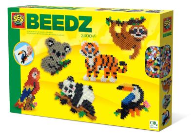 Koralikowe prasowanki - Dzikie zwierzęta w dżungli. Wydawca: SES NL. SmakLiter.pl Opakowanie Koralikowe prasowanki - Dzikie zwierzęta w dżungli