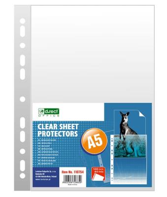 Opakowanie Koszulka A5 krystaliczna 50mic 100szt D.RECT