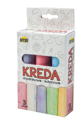 Opakowanie Kreda Dromader chodnikowa kolorowa 3 sztuki