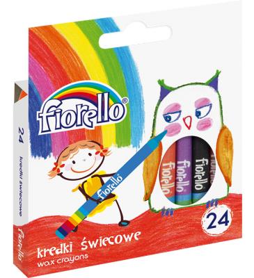 Opakowanie Kredki świecowe 24 kolory FIORELLO