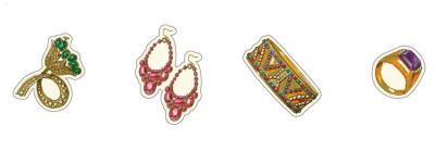 Opakowanie Magnesy dekoracyjne MGN 004 4szt ROSSI