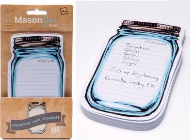 Opakowanie MasonJar Notes słoik lista zakupów