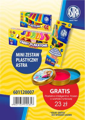 Opakowanie Mini zestaw plastyczny Astra - plastelina inteligentna Frozen gratis