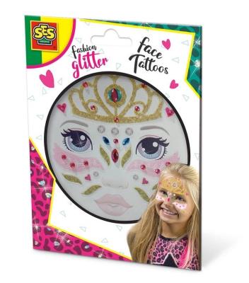 Modny brokatowy tatuaż - Księżniczka. Wydawca: SES NL. SmakLiter.pl Opakowanie Modny brokatowy tatuaż - Księżniczka