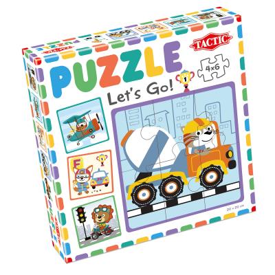 Opakowanie Moje pierwsze puzzle: Ruszajmy w drogę! 4x6el.