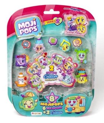 Opakowanie MojiPops figurki 6 + 2 glitter seria 2