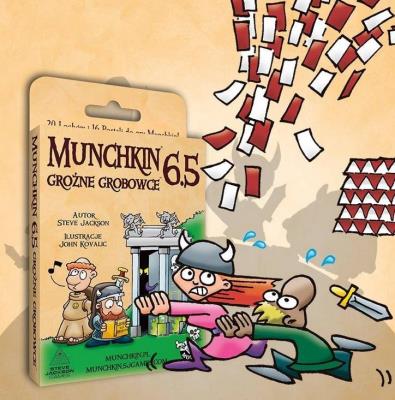 Munchkin 6,5 Groźne Grobowce BLACK MONK. Wydawca: Black Monk. SmakLiter.pl Opakowanie Munchkin 6,5 Groźne Grobowce BLACK MONK