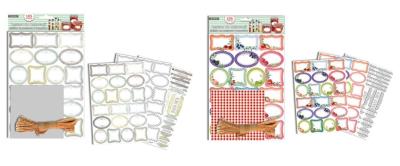 Opakowanie Naklejki na przetwory i przyprawy mix