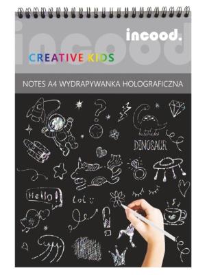 Notes wydrapywanka holograficzna A4. Wydawca: incood.. SmakLiter.pl Opakowanie Notes wydrapywanka holograficzna A4
