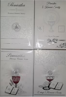 Opakowanie Pamiątka Komunijna A5 złocona mix wzorów