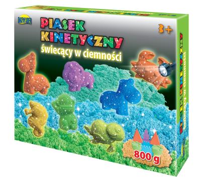 Opakowanie Piasek kinetyczny 800g świecący w ciemności