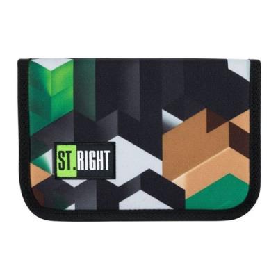 Opakowanie Piórnik dwuklapkowy bez wyposażenia PC3 Zielone klocki 3D