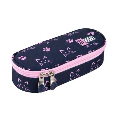 Opakowanie Piórnik saszetka usztywniona z wewnętrzną klapką PC1 KOCIE ŁAPKI