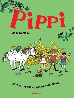 Pippi w parku. Autor: Lindgren Astrid. SmakLiter.pl Okładka książki Pippi w parku
