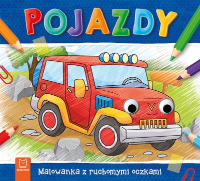Okładka książki Pojazdy. Malowanka z ruchomymi oczkami