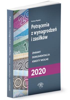 Potrącenia z wynagrodzeń i zasiłków 2020. Autor: Pigulski Mariusz. SmakLiter.pl Okładka książki Potrącenia z wynagrodzeń i zasiłków 2020