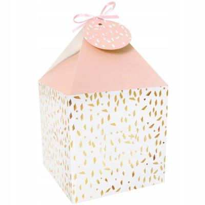 Pudełko na prezenty 11x11 różowo-kremowe 4szt. Wydawca: incood.. SmakLiter.pl Opakowanie Pudełko na prezenty 11x11 różowo-kremowe 4szt