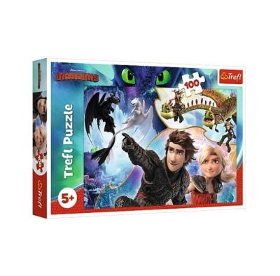 Opakowanie Puzzle 100 W krainie smoków TREFL
