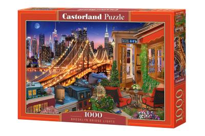 Puzzle 1000 Most Brookliński CASTOR. Wydawca: Castorland. SmakLiter.pl Opakowanie Puzzle 1000 Most Brookliński CASTOR