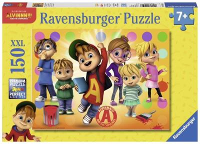 Puzzle 150 Alvin i przyjaciele. Wydawca: Ravensburger. SmakLiter.pl Opakowanie Puzzle 150 Alvin i przyjaciele