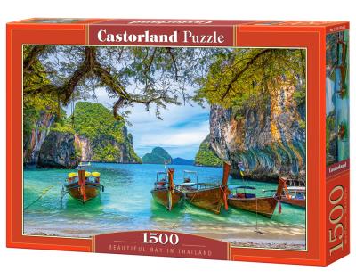 Puzzle 1500 Piękna zatoka w Tajlandii. Wydawca: CASTOR. SmakLiter.pl Opakowanie Puzzle 1500 Piękna zatoka w Tajlandii