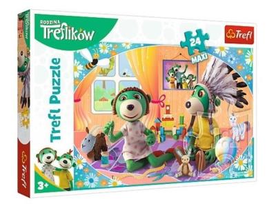 Opakowanie Puzzle 24 maxi - Rodzina Treflików TREFL
