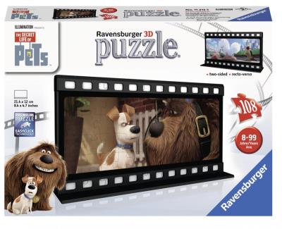 Puzzle 3D Kadr z flmu Pets 2 108. Wydawca: Ravensburger. SmakLiter.pl Opakowanie Puzzle 3D Kadr z flmu Pets 2 108