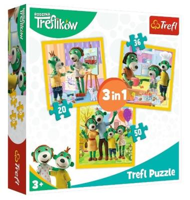 Opakowanie Puzzle 3w1 - Razem jest wesoło TREFL
