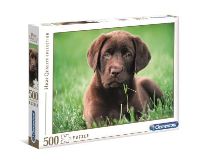 Puzzle 500 HQ Chocolate Puppy. Wydawca: Clementoni. SmakLiter.pl Opakowanie Puzzle 500 HQ Chocolate Puppy