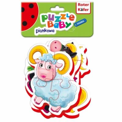 Puzzle Baby farma RK6010-03. Wydawca: Roter Kafer. SmakLiter.pl Opakowanie Puzzle Baby farma RK6010-03