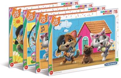Opakowanie Puzzle ramkowe 15 Super Kolor 44 Cats