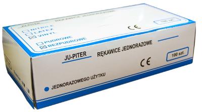 Opakowanie Rękawiczki jednorazowe bezpudrowe winylowe rozmiar L 100 szt