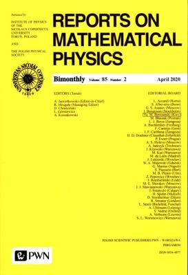 Okładka książki Report On Mathematical Physics 85/2 - Polska