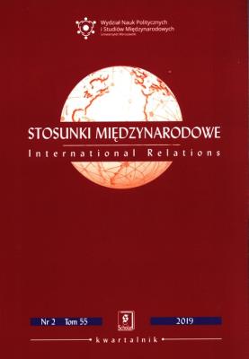 Opakowanie Stosunki międzynarodowe 2019/2 Tom 55