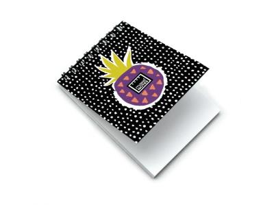Opakowanie Sweet pineapple Kołonotes A7/64K czarny gładki