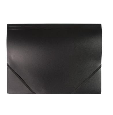 Opakowanie Teczka plastikowa z gumką czarna D.RECT