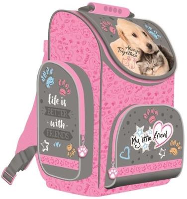 Tornister szkolny My Little Friend Kot i pies. Wydawca: St. Majewski. SmakLiter.pl Opakowanie Tornister szkolny My Little Friend Kot i pies