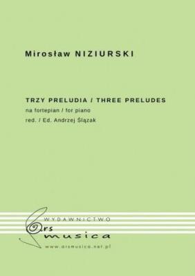Trzy preludia na fortepian. Autor: Mirosław Niziurski. SmakLiter.pl Okładka książki Trzy preludia na fortepian