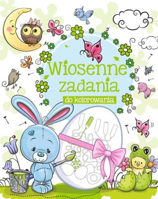 Okładka książki Wiosenne zadania do kolorowania