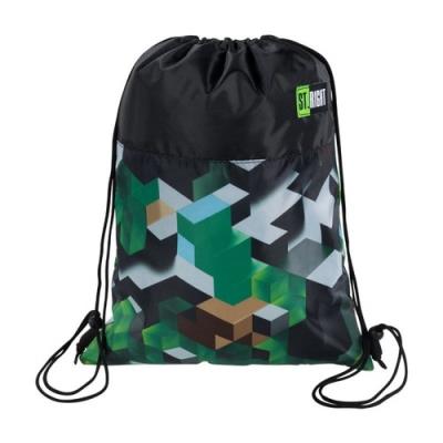 Opakowanie Worek na obuwie St.Right SO-01 Zielone klocki 3D