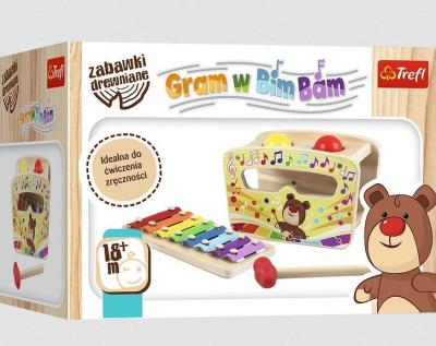 Opakowanie Zabawka drewniana - Gram w bim bam TREFL