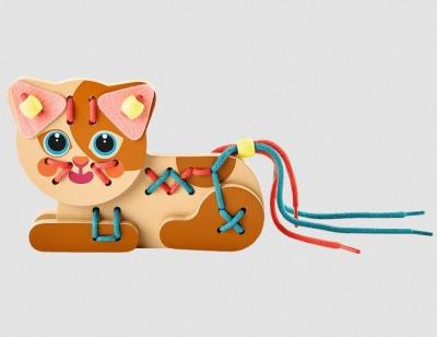 Opakowanie Zabawka drewniana - Kotek Splotek TREFL