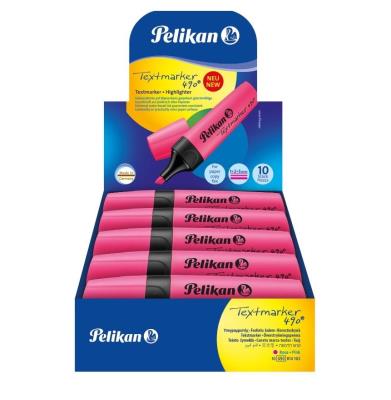 Opakowanie Zakreślacz 490 różowy (10szt)