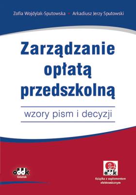 Okładka książki Zarządzanie opłatą przedszkolną / JBK1377E